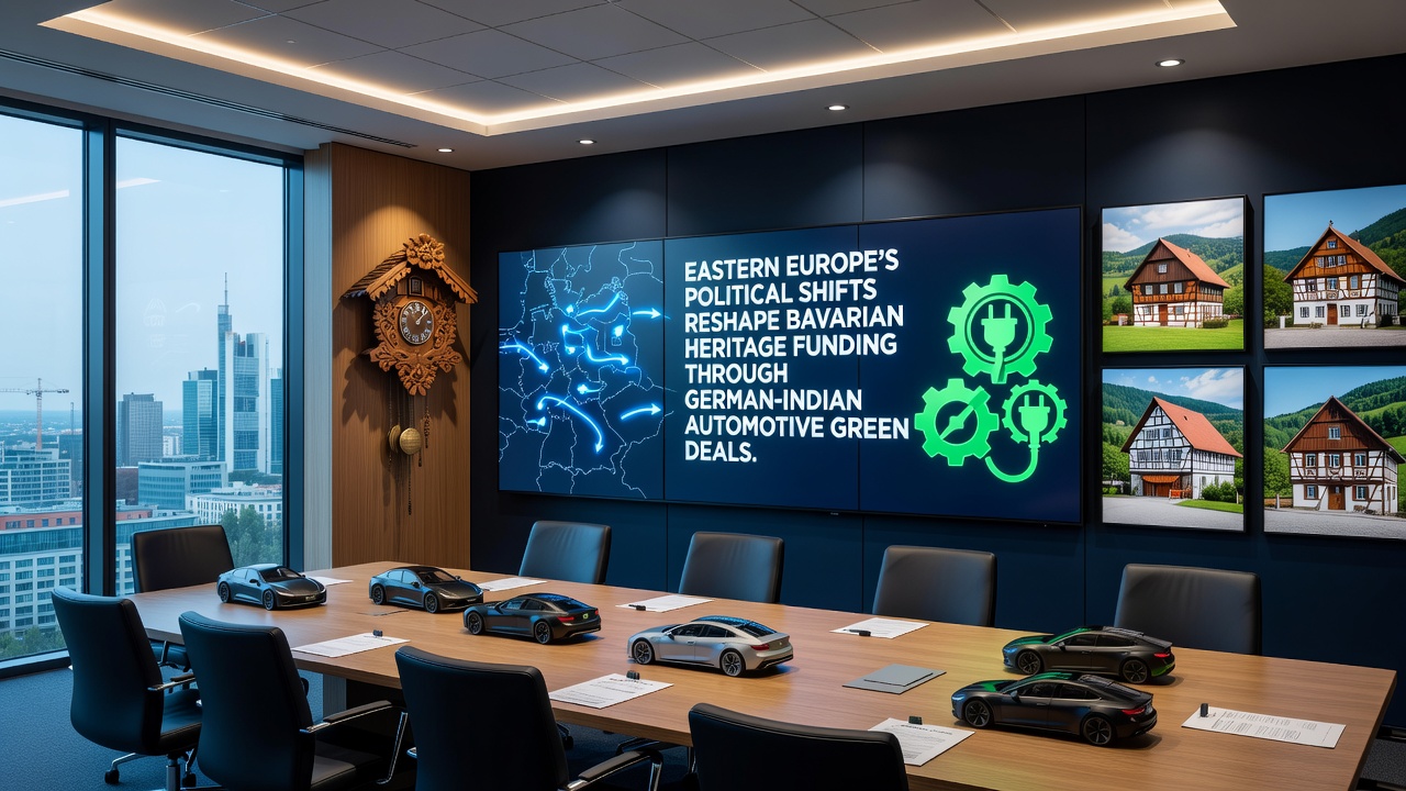 Eastern European Political Changes Influence Bavarian Heritage Support Through German-Indian Green Automotive Partnerships