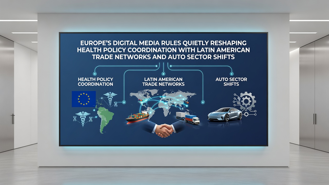 Europe's Digital Media Regulations Influence Health Policy Ties and Automotive Changes in Latin American Trade